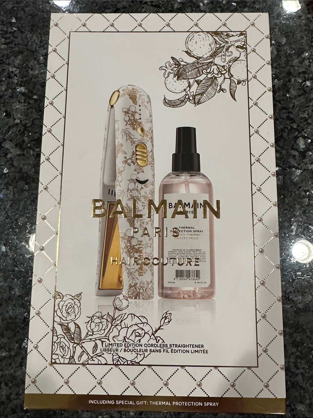 NIB Balmain Paris Hair Couture Limited Edition Cordless Straightener